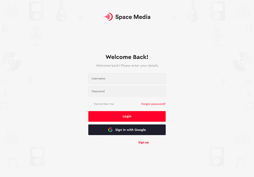 Register on SpaceMedia